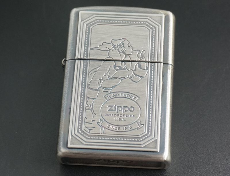 画像: zippo WINDY 逆ウィンディー プレート 2005年製造