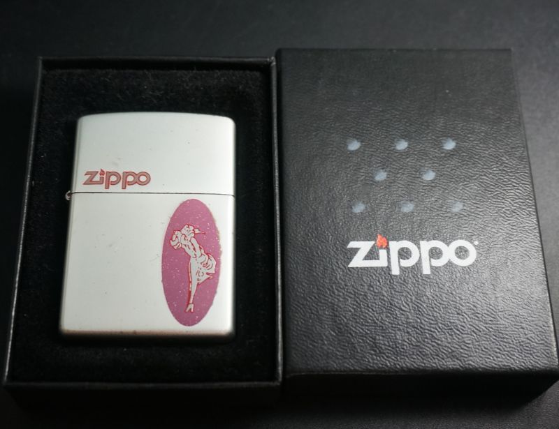 画像: zippo WINDY シルバーパール ピンク 1999年製造 キズ・汚れあり