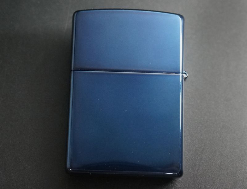 画像: zippo WINDY ブルーチタン B　2003年製造