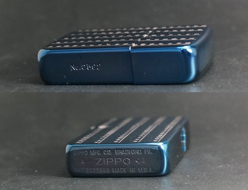 画像: zippo 1941REPLICA エンジンタン ブルーチタン 2001年製造