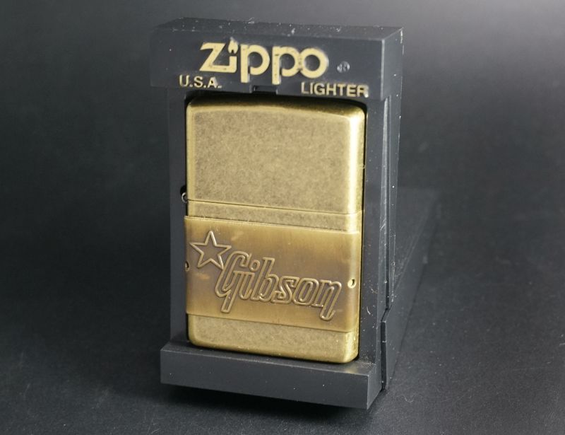 画像: zippo Gibson（ギブソン）ブラスバレル 1999年製造 裏劣化あり