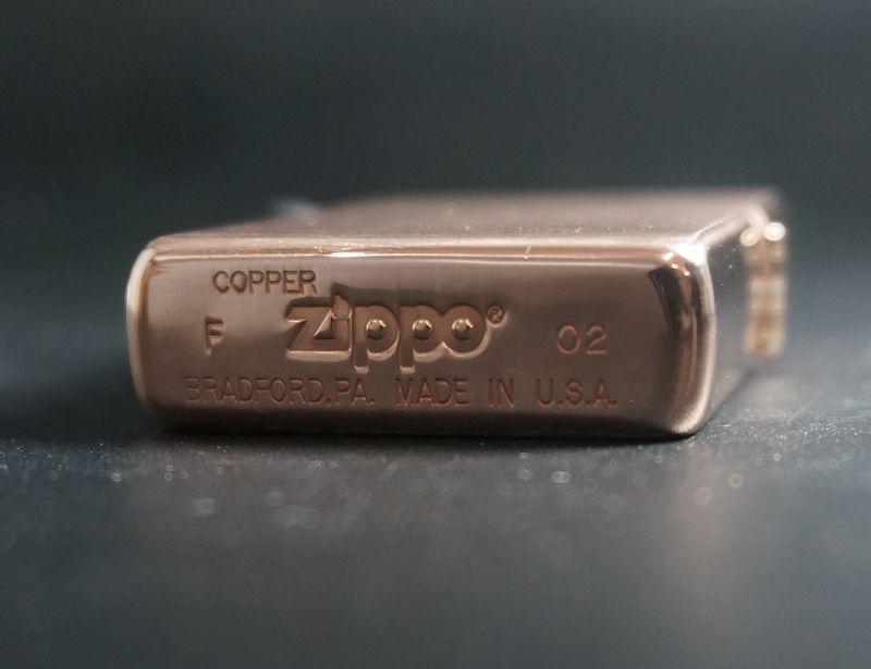 画像: zippo SOLID COPPER（純銅) ブラッシュ