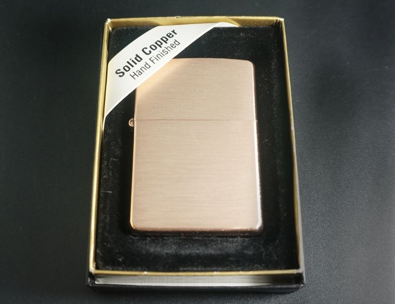 画像: zippo SOLID COPPER（純銅) ブラッシュ