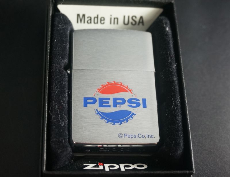 画像: zippo PEPSI COLA キャップロゴ 2002年製造