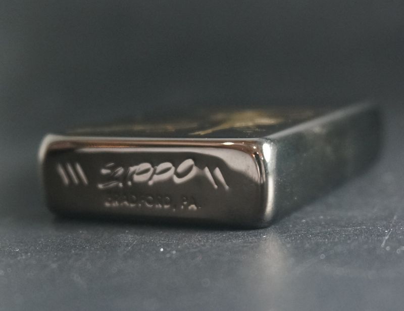 画像: zippo WINDY ブラックニッケル 金入れ 1985年製造