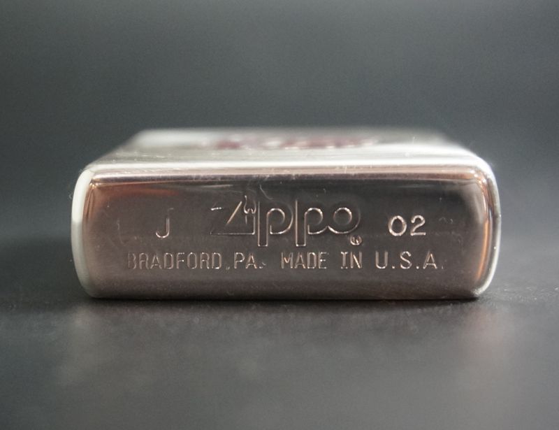 画像: zippo イルカ スピン加工 2002年製造