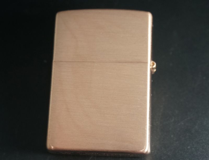 画像: zippo SOLID COPPER（純銅) ブラッシュ 2003年製造