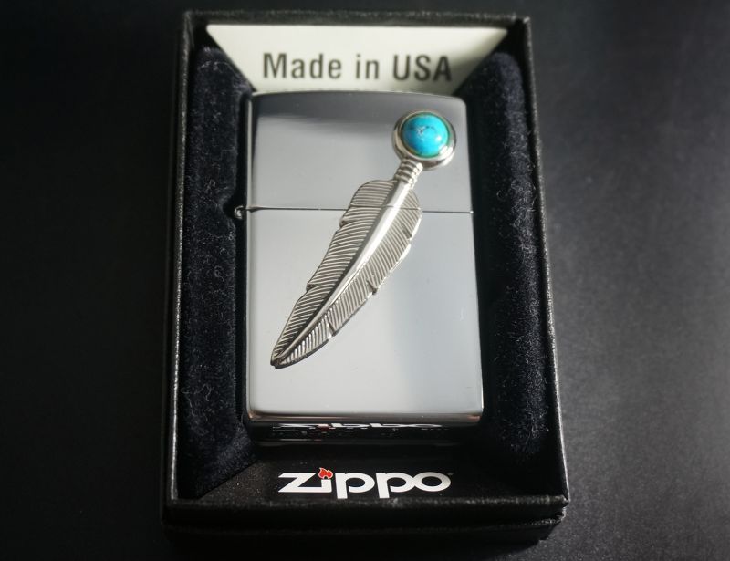 画像: zippo ターコイズ メタル D 2000年製造