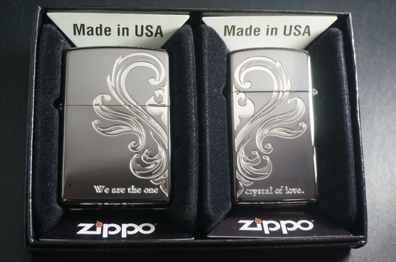 画像: zippo ペア アラベスクハート  BK