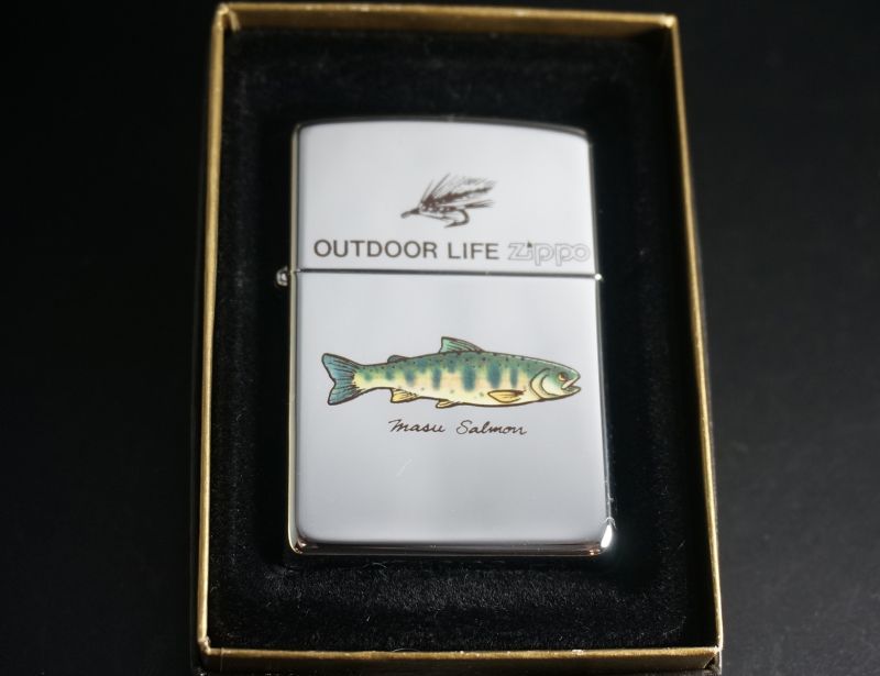 画像: zippo OUTDOOR LIFE masu salmon(サクラマス）1995年製造