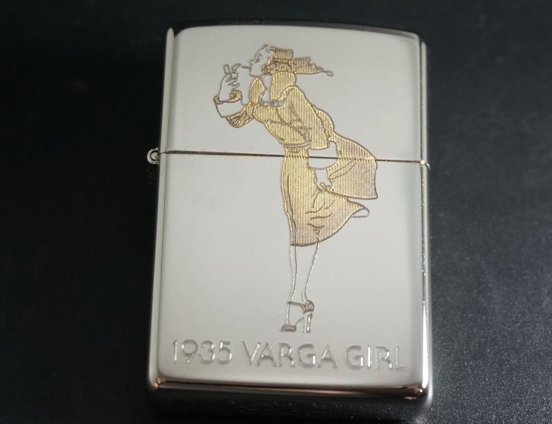 画像: zippo WINDY SILVER PLATE 木製ケース入り 1992年製造