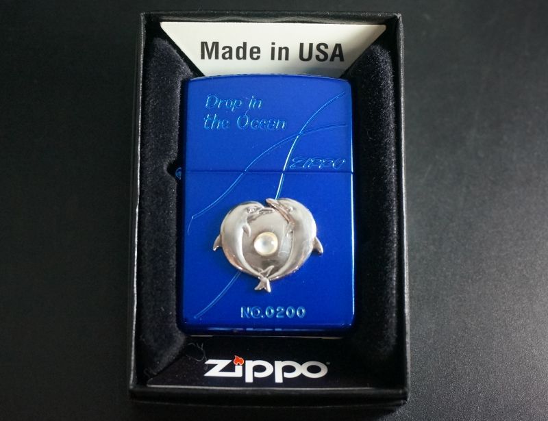 画像: zippo イルカ 「Drop in the Ocean」  2001年製造