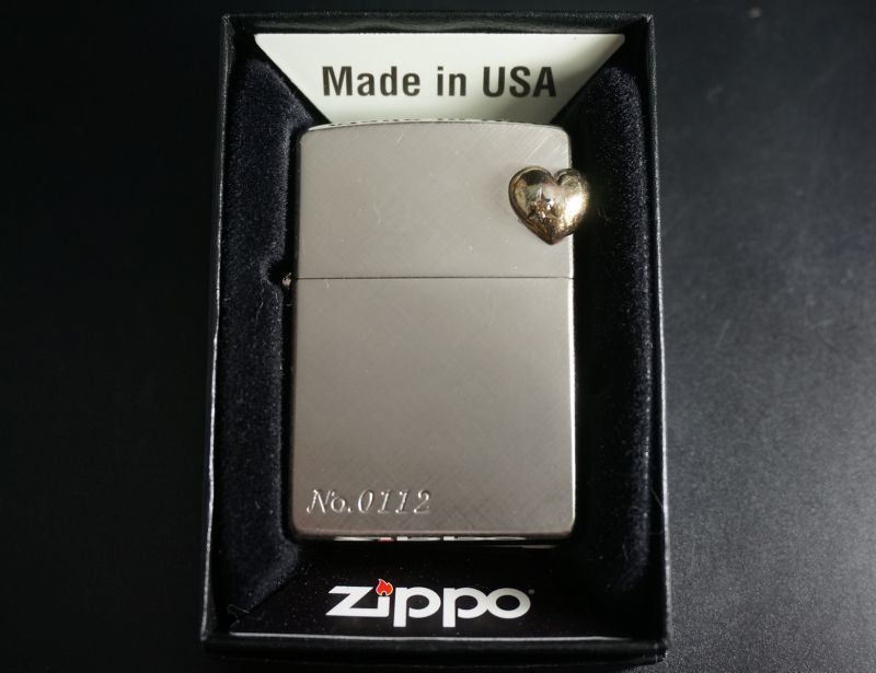 画像: zippo クロスサテーナ　ハートメタル 2000年製造