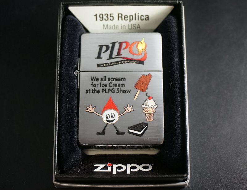 画像: zippo 1935REPLICA PLPG（ポケットライター保存協会）2014年製造