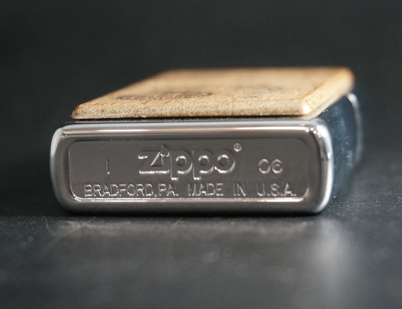 画像: zippo WINDY ウッド貼付 2002年製造