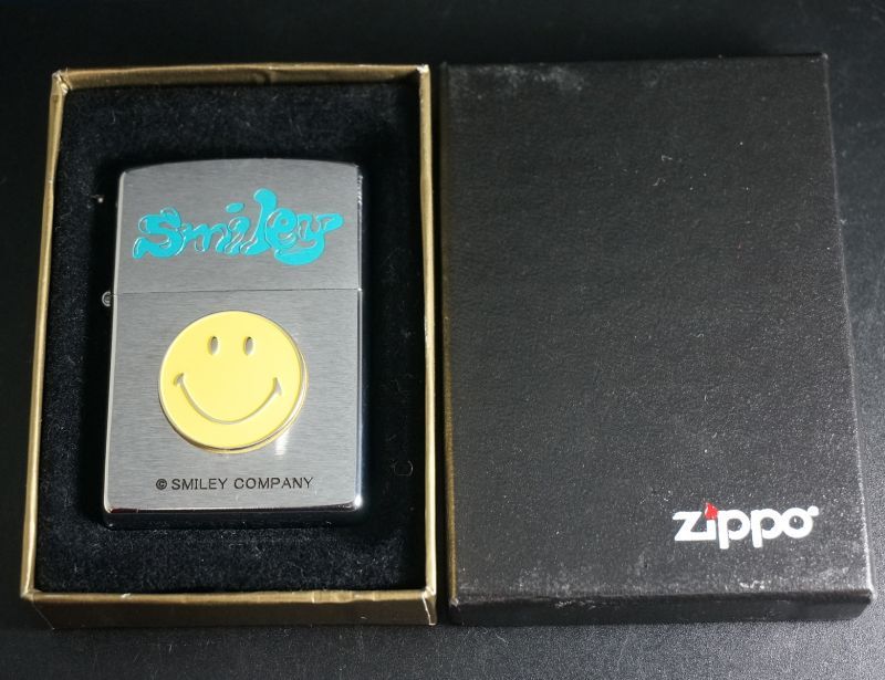 画像: zippo SMILEY メタル 2001年製造