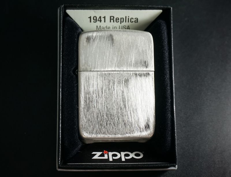 画像: zippo 1941 REPLICA USED FINISH アンティーク加工 ニッケル 1941 UD-N 