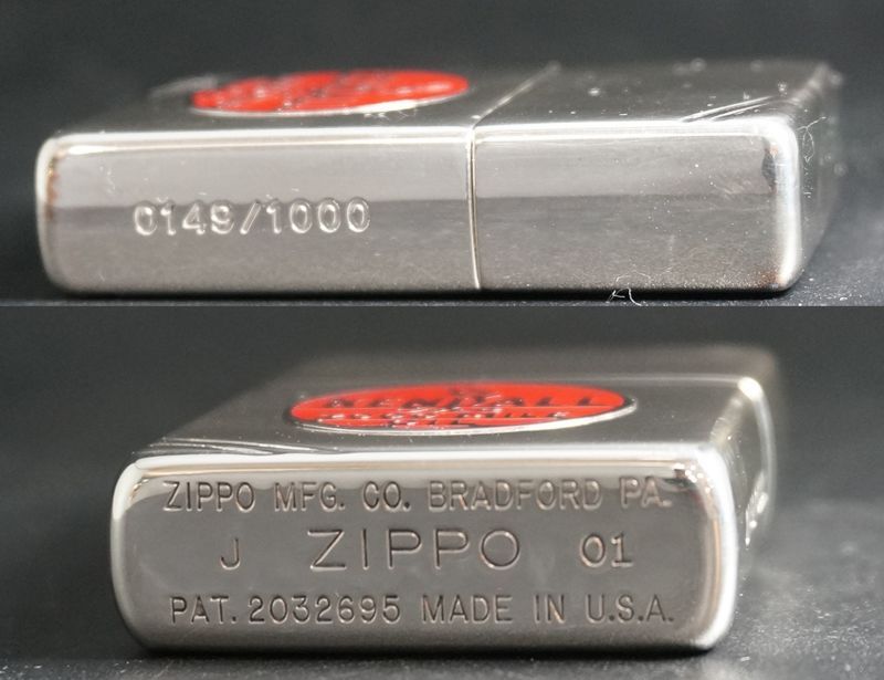 画像: zippo Kendall フラットトップ 1000個限定 2001年製造