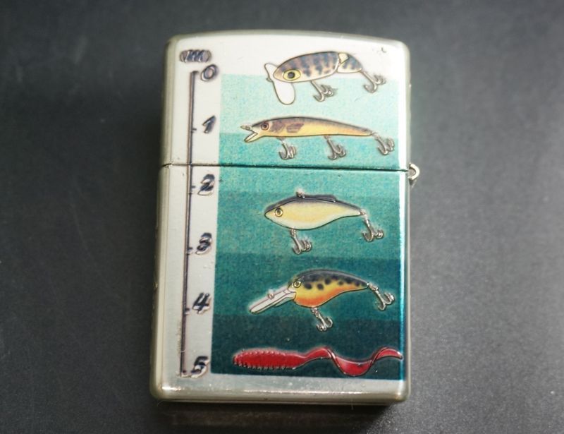 画像: zippo Large mouth bass 5面デザイン 1995年製造 キズあり