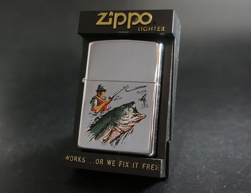 画像: zippo フィッシング ブラックバス 1997年製造