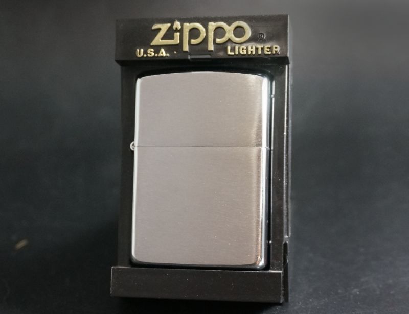 画像: zippo #200 ブラッシュ・クローム 1996年製造