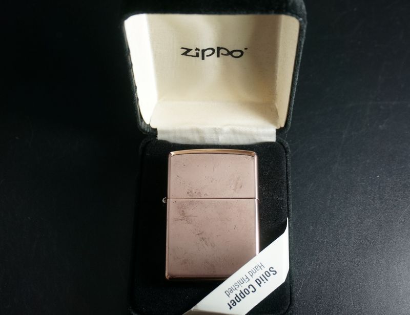 画像: zippo SOLID COPPER(純銅）ミラー 2008年製造 色むらあり