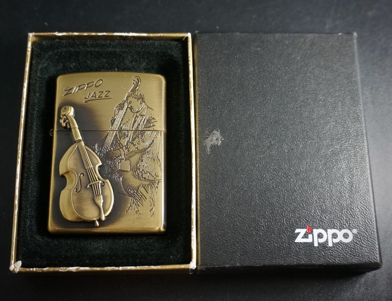 画像: zippo JAZZ ウッドベース 2005年製造