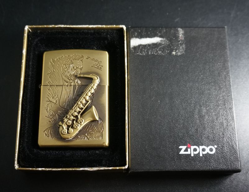 画像: zippo JAZZ サックス 2005年製造