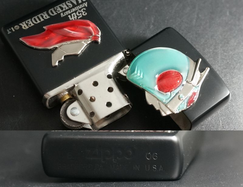 画像: zippo 仮面ライダー フェイス 35周年記念 新1号