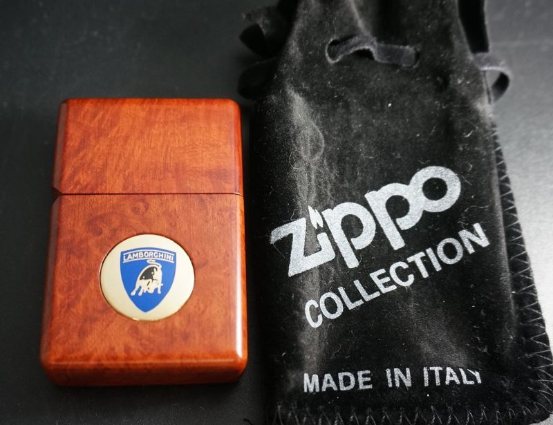 画像: zippo LANBORGHINI(ランボルギーニ） ウッド 1996年製造