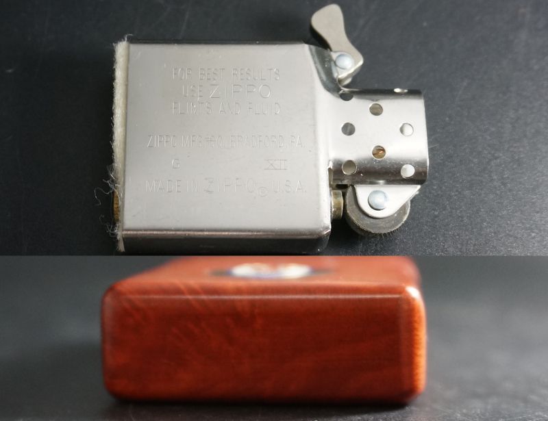 画像: zippo MASWRATI(マセラティ） ウッド 1996年製造