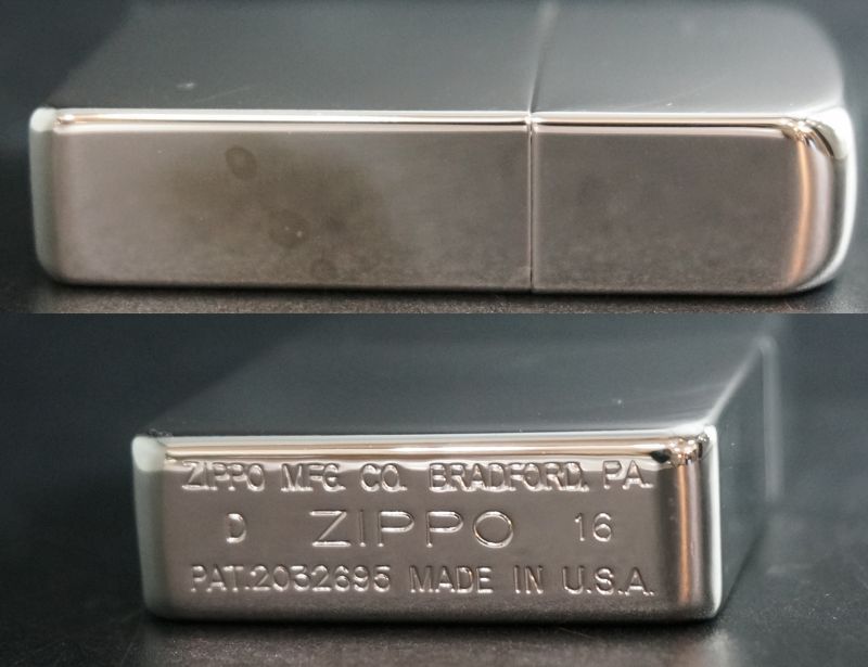 画像: zippo 41REPLICA スピン加工 サイドメッキ劣化あり。