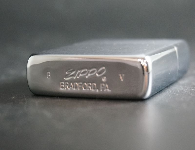 画像: zippo #200 ブラッシュ・クローム　1989年製造 キズあり