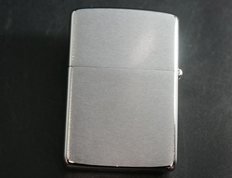 画像: zippo #200 ブラッシュ・クローム　1989年製造 キズあり