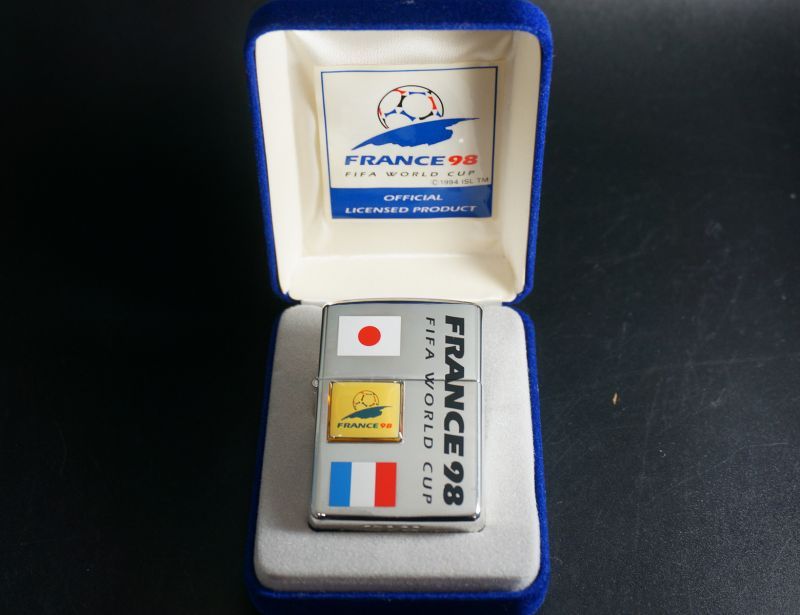 画像: zippo FIFA WORLD CUP FRANCE98 ロゴマークメタル