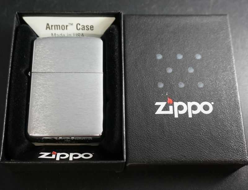 画像: zippo #1605 スリム サテン・クローム 2001年製造