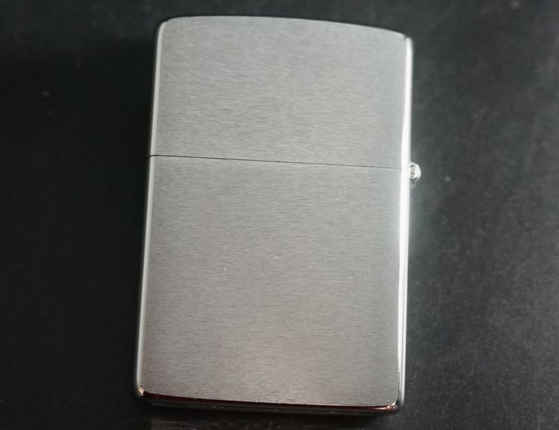 画像: zippo #200 ブラッシュ・クローム　1984年製造