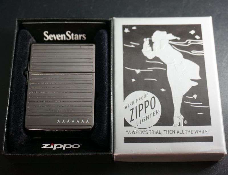 画像: zippo SevenStars 懸賞品 1935REPLICA ブラックストライプ 