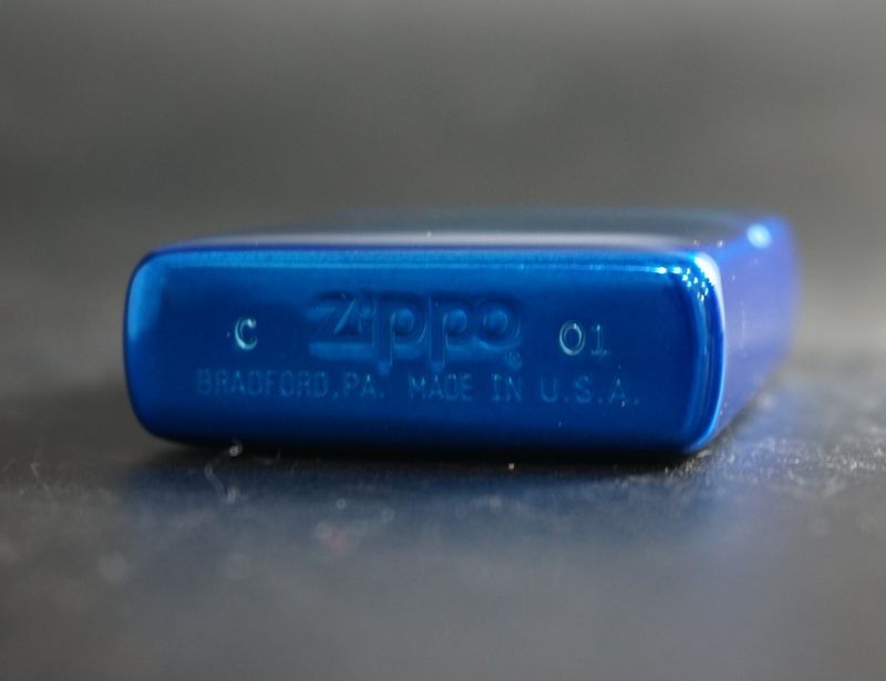 画像: zippo MILD SEVEN Clear Blue 懸賞品 2001年製造