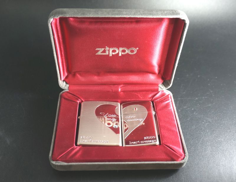 画像: zippo ペア ハートメッセージ