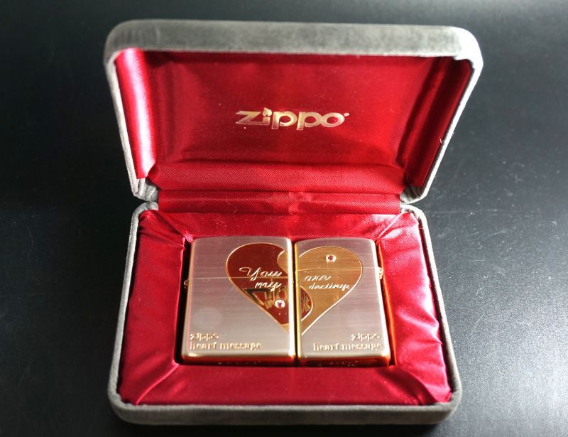 画像: zippo ペア ハートメッセージ