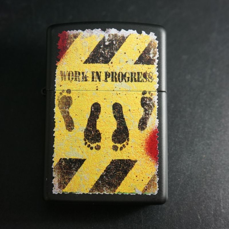 画像1: zippo 「WORK IN PRGRESS」　2018年製造