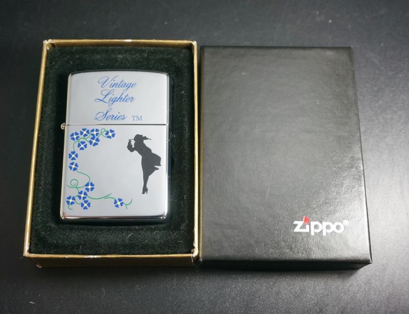 画像: zippo windy 花　2002年製造