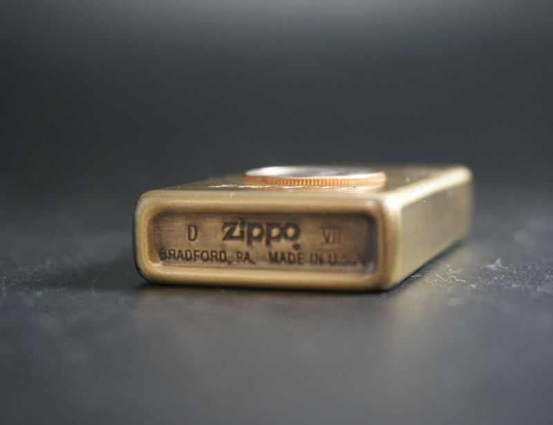 画像: zippo スリム　コイン10セント　1991年製造