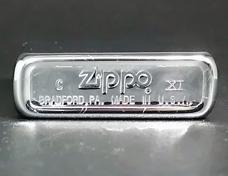 画像: zippo WINDY シルバーメッキ エッチング 1995年製造