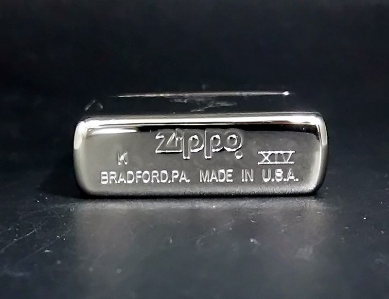 画像: zippo シルバーメッキ エッチング 1998年製造