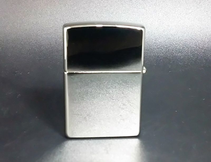 画像: zippo シルバーメッキ エッチング 1998年製造