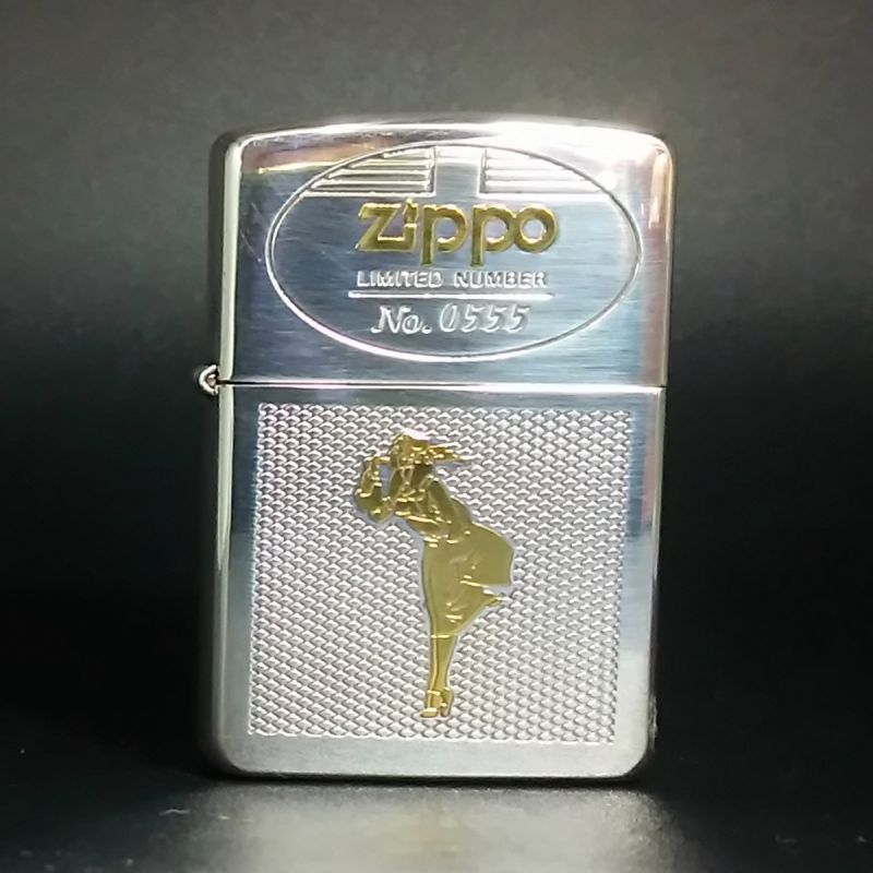 画像: zippo WINDY 限定版 No.0555 携帯灰皿付き 1995年製造