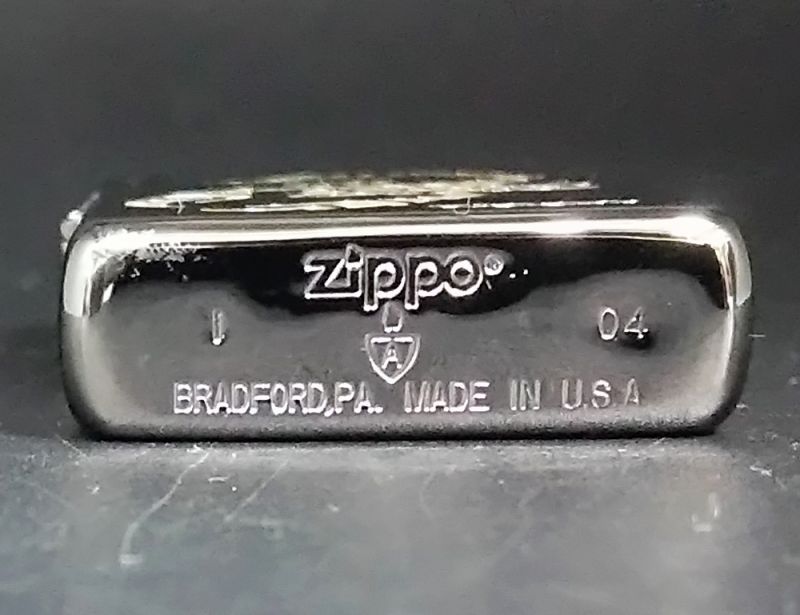 画像: zippo ARMOR 貝張り サソリ 2004年製造
