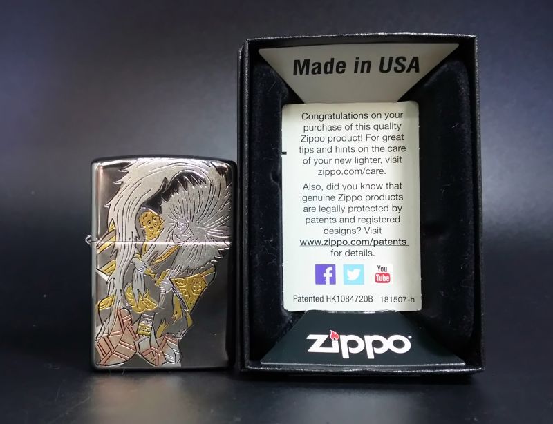画像:  zippo 電鋳板 歌舞伎 2016年製造